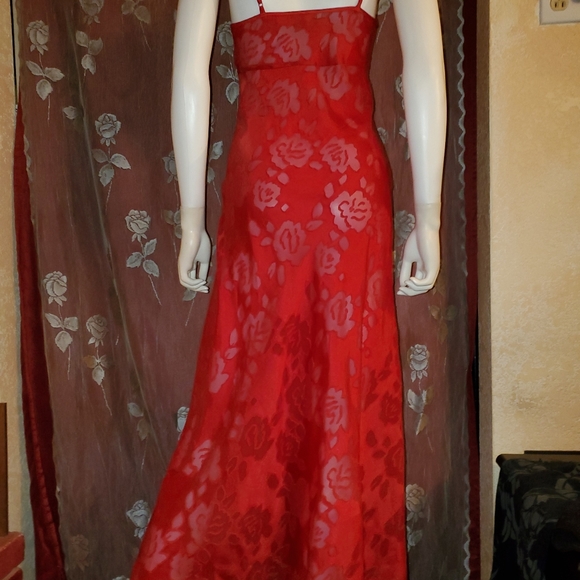 Vintage-❤ Gorgous Red Silky Negligee by VS❤ - Picture 4 of 11